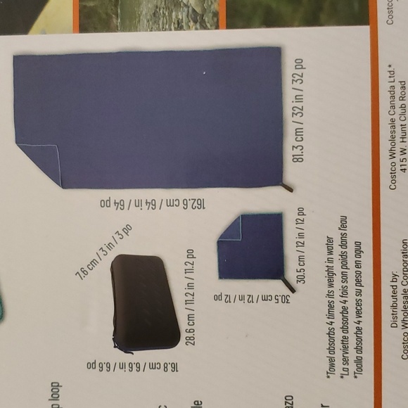 Cascade Mountain Tech Microfiber Towel Set - Picture 6 of 8